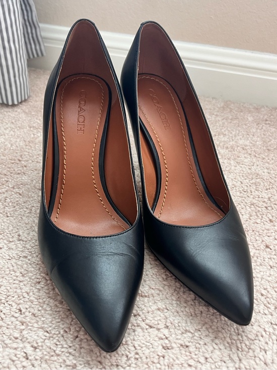 Coach Shoes - Coach Black Leather Heels